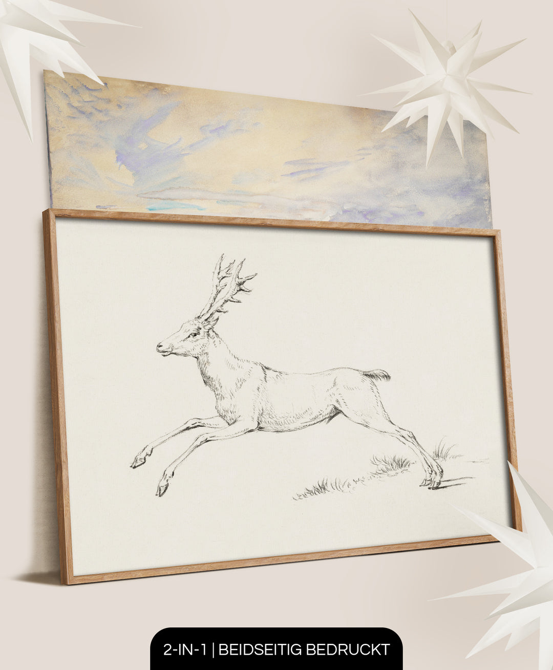 DUOVision X-Mas Jumping Deer 1869 - 2in1 Poster