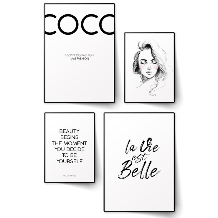 Coco Fashion Poster Set