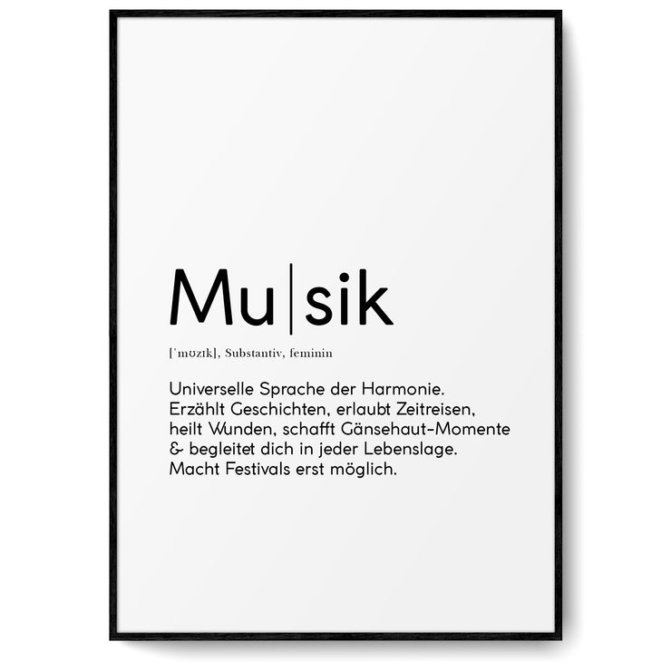Definition Poster Musik