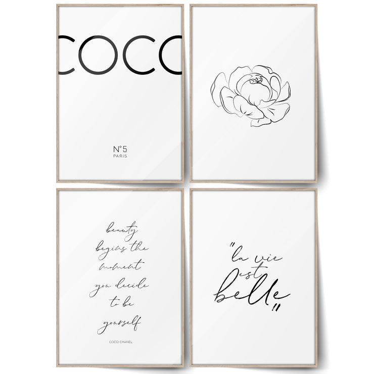 Coco Typographie Poster Set