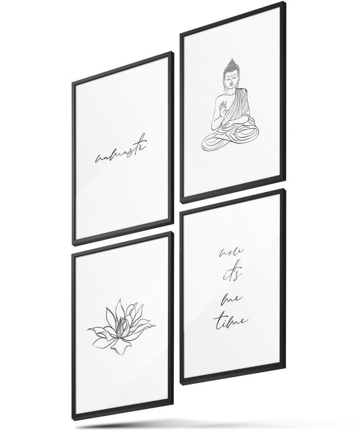 Namaste Buddha S3 Badezimmer Poster Set