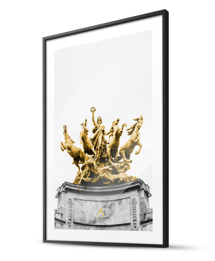The Golden Immortality Statue Poster