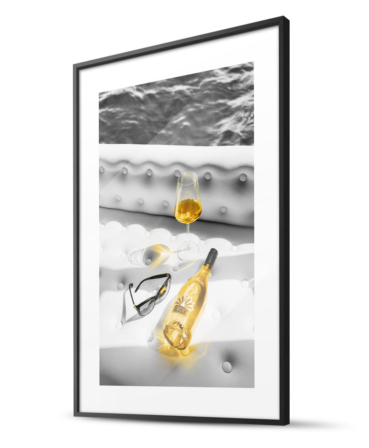Golden Rose At The Water Poster