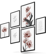 Noble Rosa Tulpen Poster Set