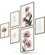 Noble Rosa Tulpen Poster Set