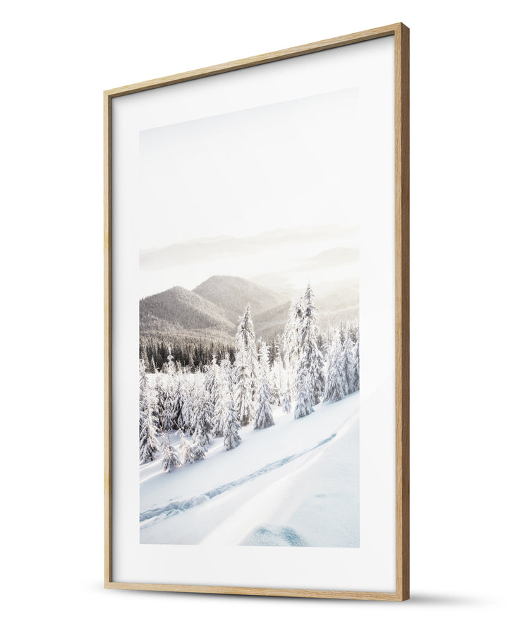 Believe in Magic & Snowy Landscape Winter Poster