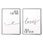 All Of Me Loves All Of You Poster Set