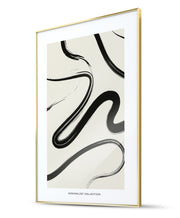 Curved Lines Modern Art Simplicity Poster