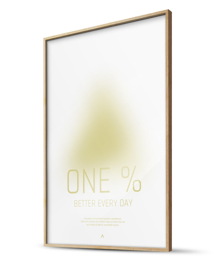 One % Better Every Day Mindfulness Poster