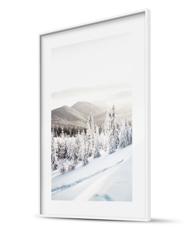 Believe in Magic & Snowy Landscape Winter Poster